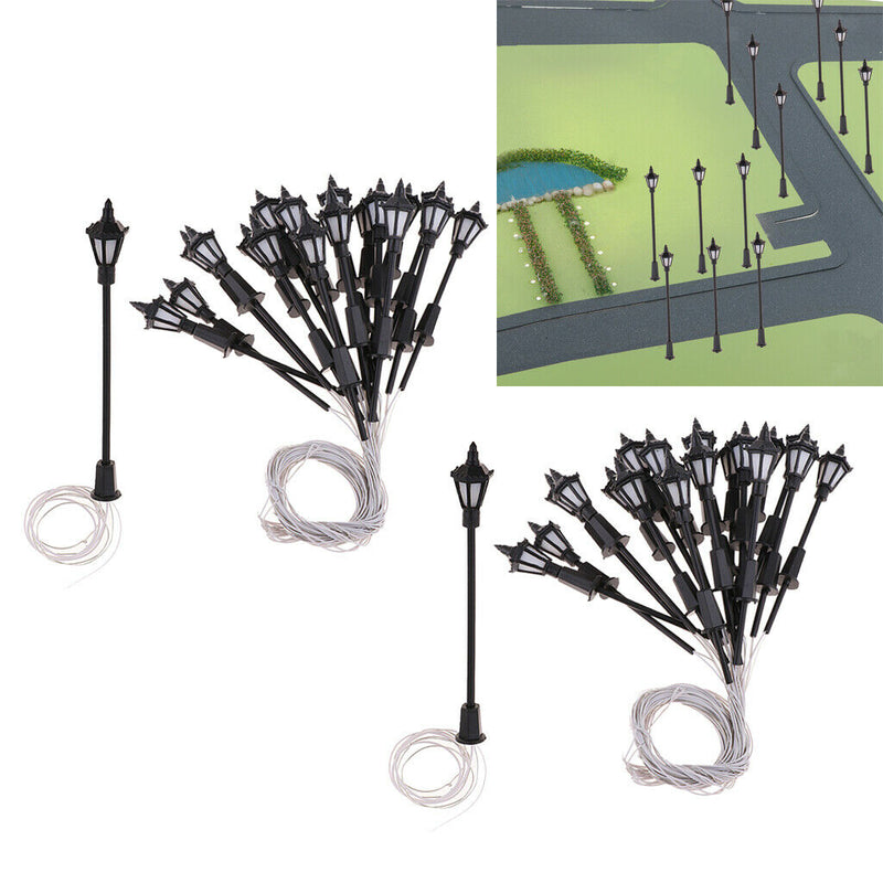 40Pcs 1:150 Scale LEDs Garden Lights Mini for Parking Garden Diorama Accs
