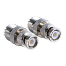 Q9 BNC Male to UHF Female RF Coaxial Coax Connector RF BNC-J/UHF-K Adapter