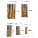 50pc Metal Drill Bit Set HSS Metric Twist Drills 1mm-3mm Drill Bits