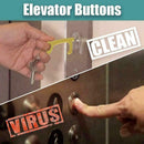 Touch Free Door Opener & Button Pusher Brass Keychain, EDC,Contactless H3E1