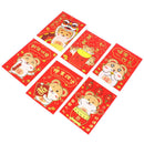 6X/Set Tradition Hongbao New Year Red Lucky Money Bag Chinese Red Rat Envelop3C