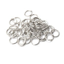 50 Pcs Staple Book Binder 20mm Outer Diameter Loose Leaf Ring Keychain ME