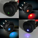 3 Pcs 16A 12V LED Dot Light Car Boat Round Rocker ON/OFF  Switch High Quality S