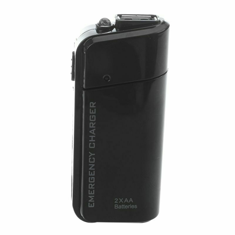 Portable USB Emergency AA Battery Powered Charger With Flashlight for Cellp D2C3