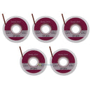 5pcs 0.75m 2.0mm Desoldering Braid Solder Remover Sucker Flux Wick Cable SN9F