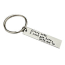 5 Pcs Stainless Steel Keyrings Gift Drive Safe I Need You Here with Me Keyc H8B4