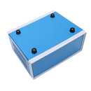 9.8" x 7.5" x 4.3" Blue Metal Enclosure Project Case DIY Junction Box