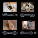 Pack of 2 Acrylic Leather Templates Key Chain Pattern Stencil Tool