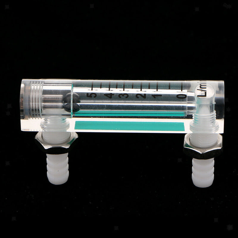 0.5-5L/min Oxygen Liter Flow Meter Measures Gas Flowmeter W/Control Valve For