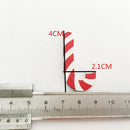 100x Wooden Candy Cane Walking Stick for Christmas Table Scatters Decoration