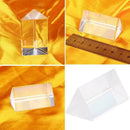 Optical Glass Triple Triangular Prism Physics Refractor Spectrum Light D7W5