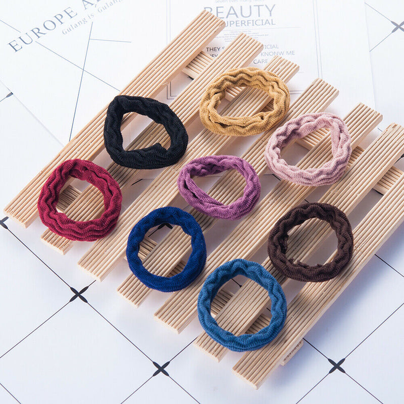 Women's Elastic Hair Ties Band Rope Ring Ponytail Holders Hair Band Scrunchies