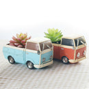 Retro Truck Cars Small Potted Plant Desktop Truck Cars Ceramics Flower Pots V3W7