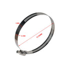 4pcs 72-95mm Stainless Steel Hose Clamp Clip Worm Drive Fuel Line Clamp A
