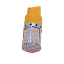 2pc Amber T20 W21W 7440 35SMD LED Bulbs Decoding Turn Signal Lights Tail Lamp