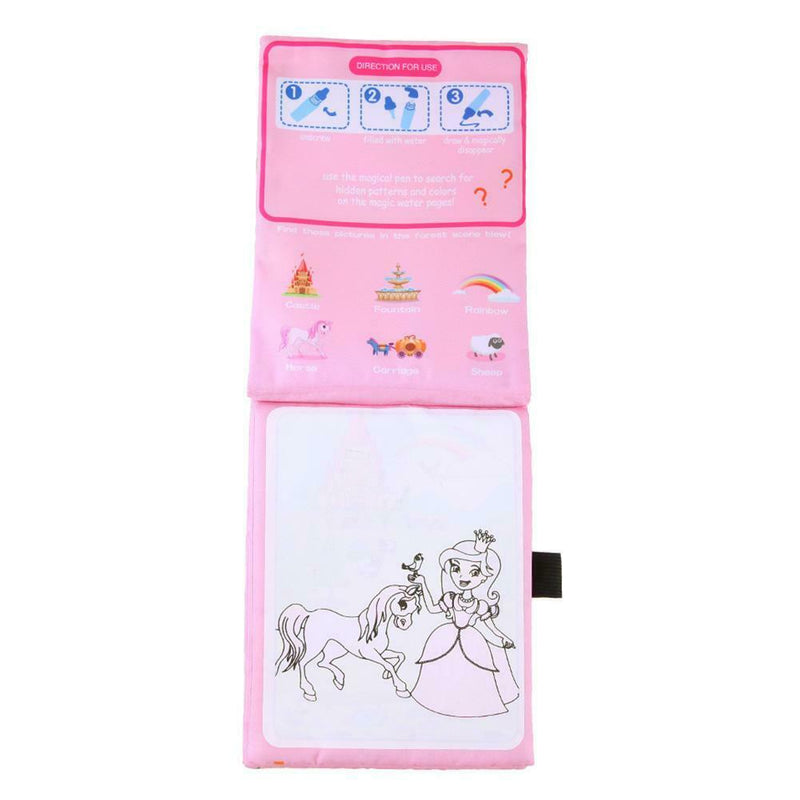 Reusable Kids Painting Magic Doodle Water Drawing Book Water Coloring Book
