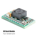 Mini DC to DC 12V 24V to 5V 3A Step Down Power Module Buck Converter for Car