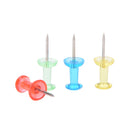 100x MultiColour Translucent Assort Push Pin Drawing Cork Board Office Decor!p3C