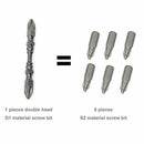 PH2 1/4 inch Hardness Magnetic 65MM Cross Head Screwdriver Bit Double Head  X8N1