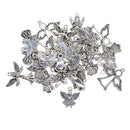 35pcs Angel Wing Charms Jewelry Pendants Key Chain Key Ring Ornaments