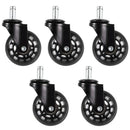 Office Chair Caster Wheels Roller Rollerblade Style Castor Wheel Replacemen