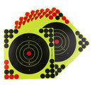 50Pcs/Set Hunting Targets 8x8 Inch Self Adhesive Paper Reactive Splatter Ta P9Z9