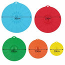 Set of 5 silicone Microwave bowl cover cooking pot pan lid Cover-Silicone f