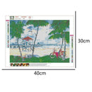 5D DIY Full Drill Diamond Painting Ocean Beach Pattern Home Needlework (05)