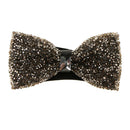 Men Luxury Rhinestone Bow Tie Luxury Party Wedding Banquet Adjust Necktie