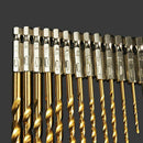 13pcs Hex Shank Quick change Cobalt Drill Bit Set Multi Bits Set& W5G6