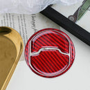2PCS for Ford Mustang Red Carbon Fiber Car Interior Central Air Conditioner