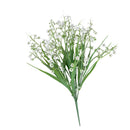 6pcs Artificial Orchid Flowers DIY Green Plants Decor Outside Art Wedding