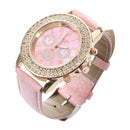 Women Watch, Pink Leather Strap
