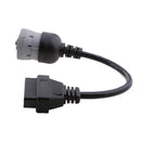 1pcs Truck J1708 to 16 Pin OBD2 Interface Scanner Code Reader Adapter Cable