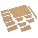 13Pcs Clear Acrylic Wallet Pattern Stencil Template Sets Leather Craft DIY T BX
