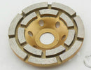 4" inch Diamond sintered segment grinding wheel disc 2 ROW