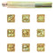 9Pcs Digital Leather Stamping Printing Punching Tool Metal Stamp Set Leathe Y6M5
