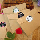 500pcs/roll Floral Thank You Stickers Scrapbooking For Package Seal LaSEAU
