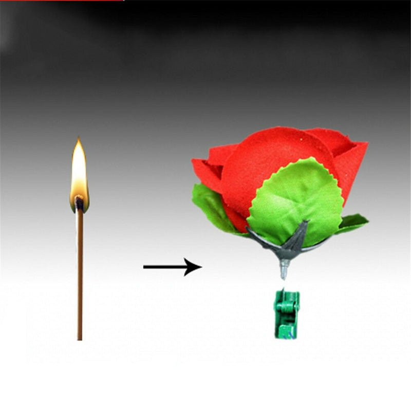 Rose Flower Magic Tricks Magician Prop Satge Close Up Magic Accessories FT