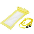 Hot spring swimming touch screen mobile phone waterproof bag (yellow)