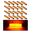 20x 3.8" Amber 6 LED Side Marker Indicator Lights Lamp Trailer 24V Yellow
