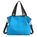 Shoulder Messenger Handbags Women Large Capacity Totes Crossbody Bag (Blue)