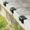 4Pcs Solar Powered LED Deck Lights Outdoor Path Garden Stairs Step Fence LamC4P1