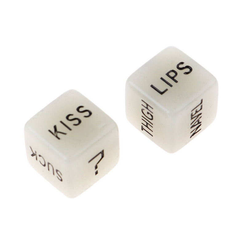 4x Acrylic Funny Spicy  Love Dice with Pouch Bachelor Party Love Couple