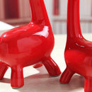 Ceramic 1 Set of 3 Giraffe Crafts Ornaments Desktop Decoration Home Decorat