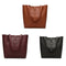 Women's Big Shoulder Bag Handbag Soft Leather Bag Stray Wallet Black Y7W5