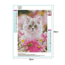 5D DIY Full Drill Diamond Painting Kitten Cross Stitch Embroidery Mosaic