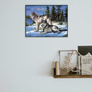 5D DIY Full Drill Diamond Painting Quiet Wolves Cross Stitch Embroidery Kit
