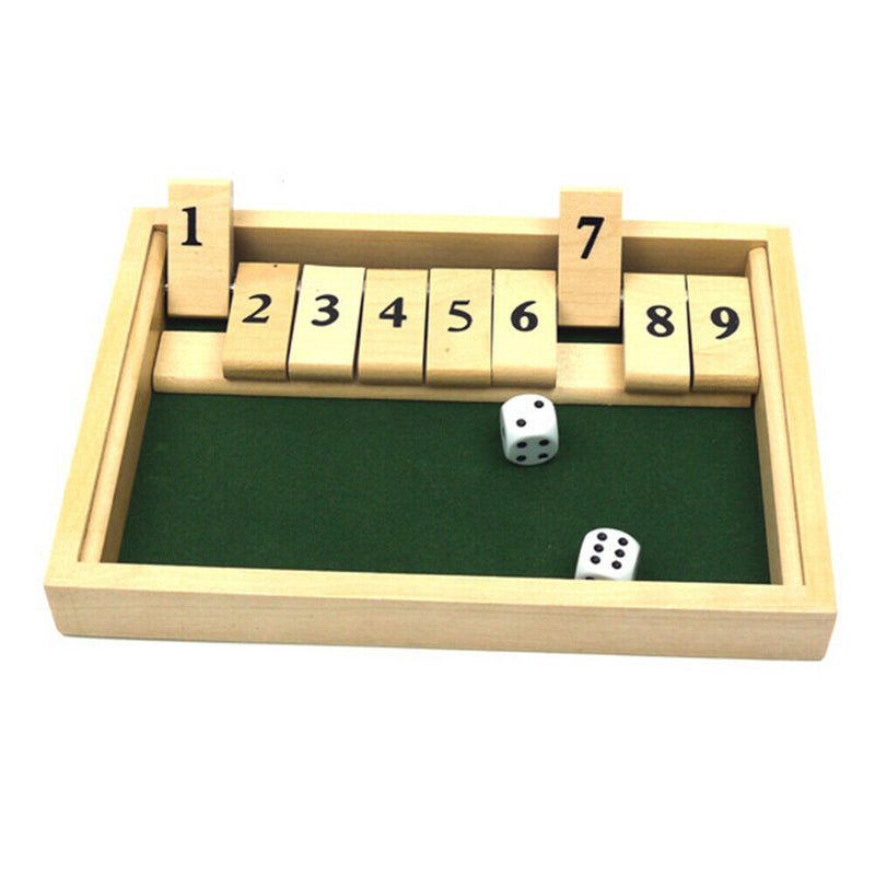 Wooden Flip Dice Board Game Club Bar Party Fun Drinking Game Toys 2 People