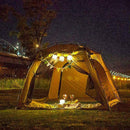 Foldable 10LED Solar Power Inflatable Tent Camping D0H4 Emer A9E4 Recharge S2J2